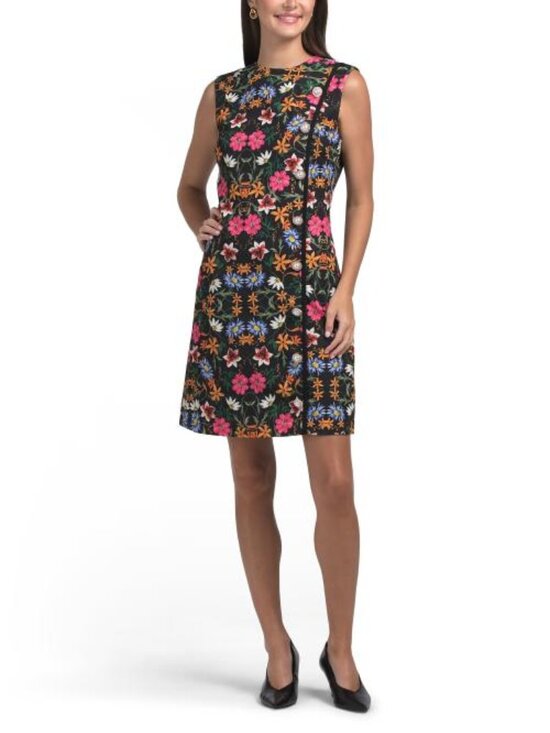 Alexia Admor Dresses & Skirts - ALEXIA ADMOR Crew Neck Button Down Sleeveless Dress